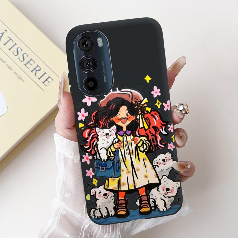 Чехол для Motorola Edge 30 Pro XT2201-1 Чехол Милый Панда Бантик Силиконовый Ударопрочный Чехол Для Moto Edge Plus 2022 Edge30 Funda