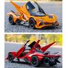 Модели игрушечных машинок Apollo EVO в масштабе 1/32, литые из сплава, спортивные автомобили, инерционные, со звуком и светом, 2 открывающиеся двери, гоночные автомобили, подарок для ребенка