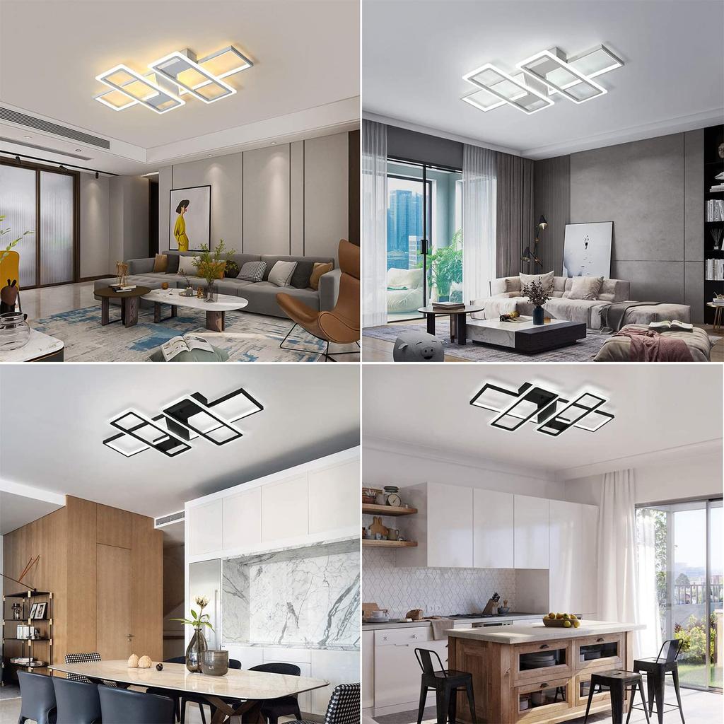 Светодиодный потолочный светильник для комнат до 14 татами (Регулируемый - 2 атмосферы) Стильный потолочный светильник в скандинавском стиле, непрямое освещение,