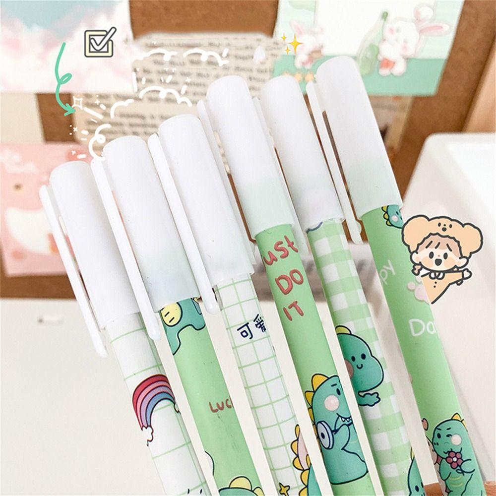 Cartoons Washable Handle 0.5mm Press Pen Neutral Erasable Pen Student Pen Gel Pens Erasable Pen