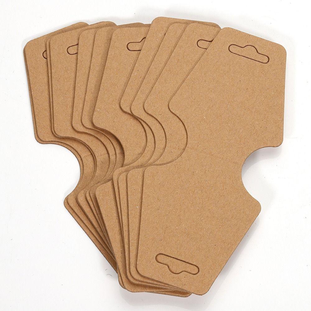 50 шт., картонный держатель для дисплея, многоцветная подвесная пустая бирка, упаковочная карточка для модных украшений