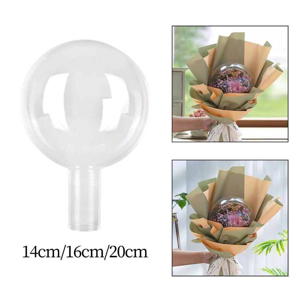 Новая прозрачная подарочная коробка для цветов DIY Акриловый букет цветов Шарик Круглые шары Бобо Стенд Свадебные Украшения для Дня Рождения