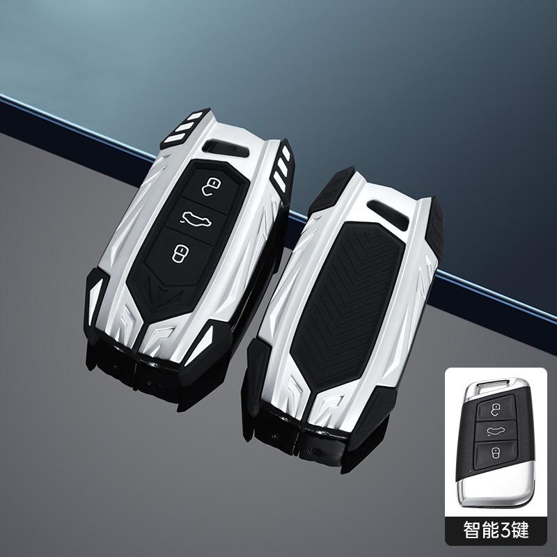 Держатель-чехол из цинкового сплава для ключа автомобиля Skoda Octavia Kodiaq Karoq для Volkswagen VW Polo Passat B8 Tiguan 2 для Seat Чехол для ключа автомобиля