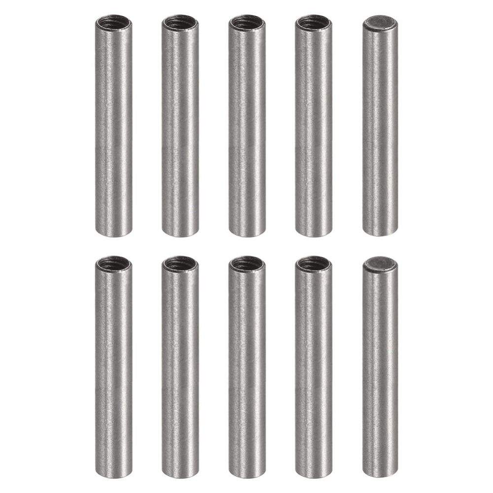 10 шт. Цилиндрический штифт с внутренней резьбой M3, диаметр 4 мм/5 мм, аппаратные штифты, дюбель-штифт с внутренней резьбой