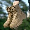 Brand Desert Tactical Mens Boots Wear-resisting Army Boots Men Waterproof Outdoor Hiking Men Combat Ankle Boots Big Size 39-47