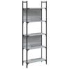 VidaXL Bibliothèque à 5 niveaux sonoma gris 60,5x24x166,5 cm 838866