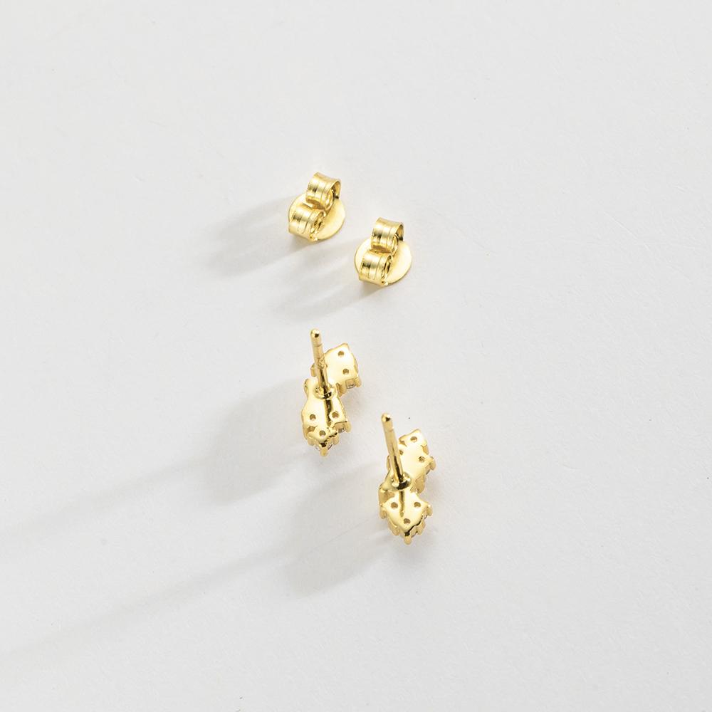 ANDYWEN Серьги-гвоздики из стерлингового серебра 925 пробы с прозрачным фианитом, крошечные серьги для пирсинга, женские роскошные ювелирные изделия, подарок на свадьбу