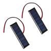 1/2/3 Pcs 0.3W 5V/0.2W 4V Solar Epoxy Panel Polysilicon Board with Wire Mini Solar System Module for Battery Power Charger Solar