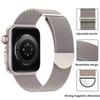 Миланский ремешок для Apple Watch 46 мм 42 мм 45 мм 44 мм 49 мм Магнитный ремешок из нержавеющей стали Ремешки для Iwatch Серии 11 10 9 8 SE 3 Ultra 2
