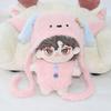 Plush Knit Hat and Costume Set for 10cm Plush Toys, Pink [Used]