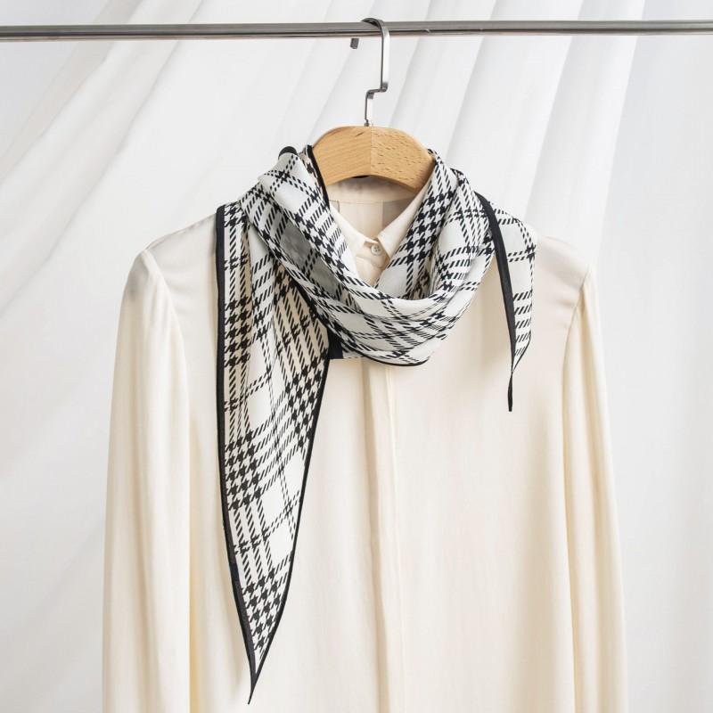 Versatile Elegant Mulberry Silk Scarf Women Office Commute Sun Protection Warmth