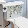 Green Plant Leaves Bathroom Toilet Sticker Closestool Wall Stickers Self Adhesive Mural Beautify Flower Home Decoration Decals