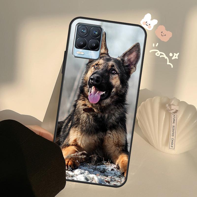 German Shepherd Dog Case For Realme C71 C63 C61 C55 C51 C53 C25 C65 C67 C75 11 12 13 14 15 Pro Plus GT6 GT7 Pro