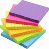 6pcs Lined Sticky Notes with Lines 3x3 Self-Stick Notes 6 Bright Color 6 Pack, 71 Sheets/pack
