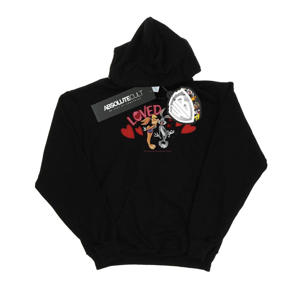 Looney Tunes Womens/Ladies Bugs Bunny And Lola Valentine´s Day Loved Up Hoodie