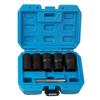 6pcs Lug Nut Remover Kit Broken Nuts Removal Tool Set Broken Nut Bolt Extractor Rust Damaged Stuck