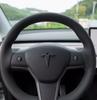 1-3pcs glossy black for Tesla Model3 ModeY car Front Emblem Rear Tail Trunk Steering Wheel Sticker Badge Decal Styling