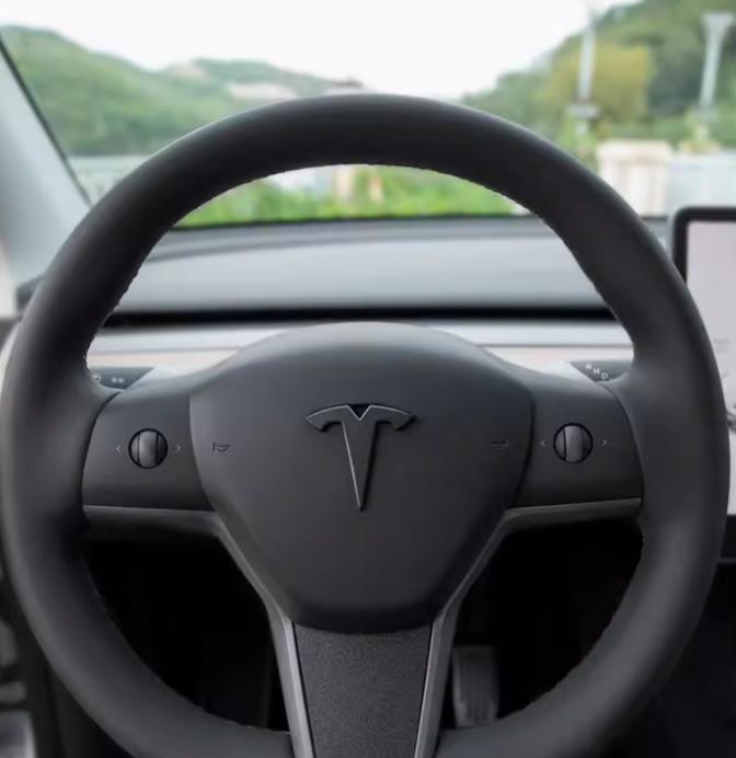 1-3pcs glossy black for Tesla Model3 ModeY car Front Emblem Rear Tail Trunk Steering Wheel Sticker Badge Decal Styling