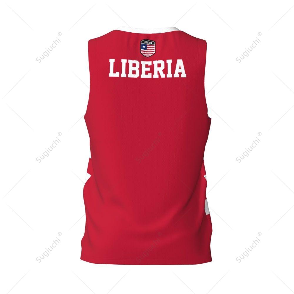 Liberia Flag Basketball Sports Running Fitness Multifunction Sleeveless tshirt