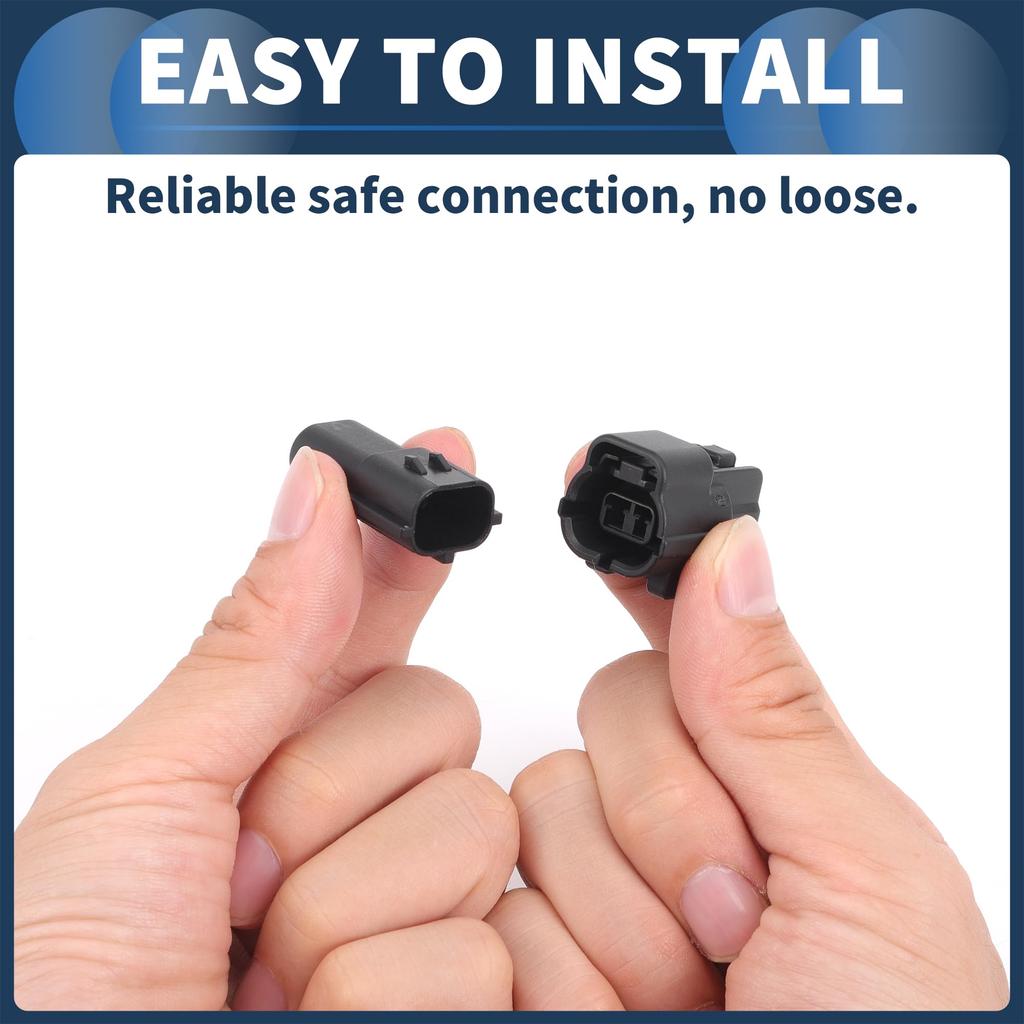 INFINAUTO 2 Pin Car Electrical Wire Connector Plug Kit 1.8mm Series Car RV Truck