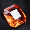 Orange Sapphire Square Cut 3.80 Ct Natural Loose Gemstone CERTIFIED
