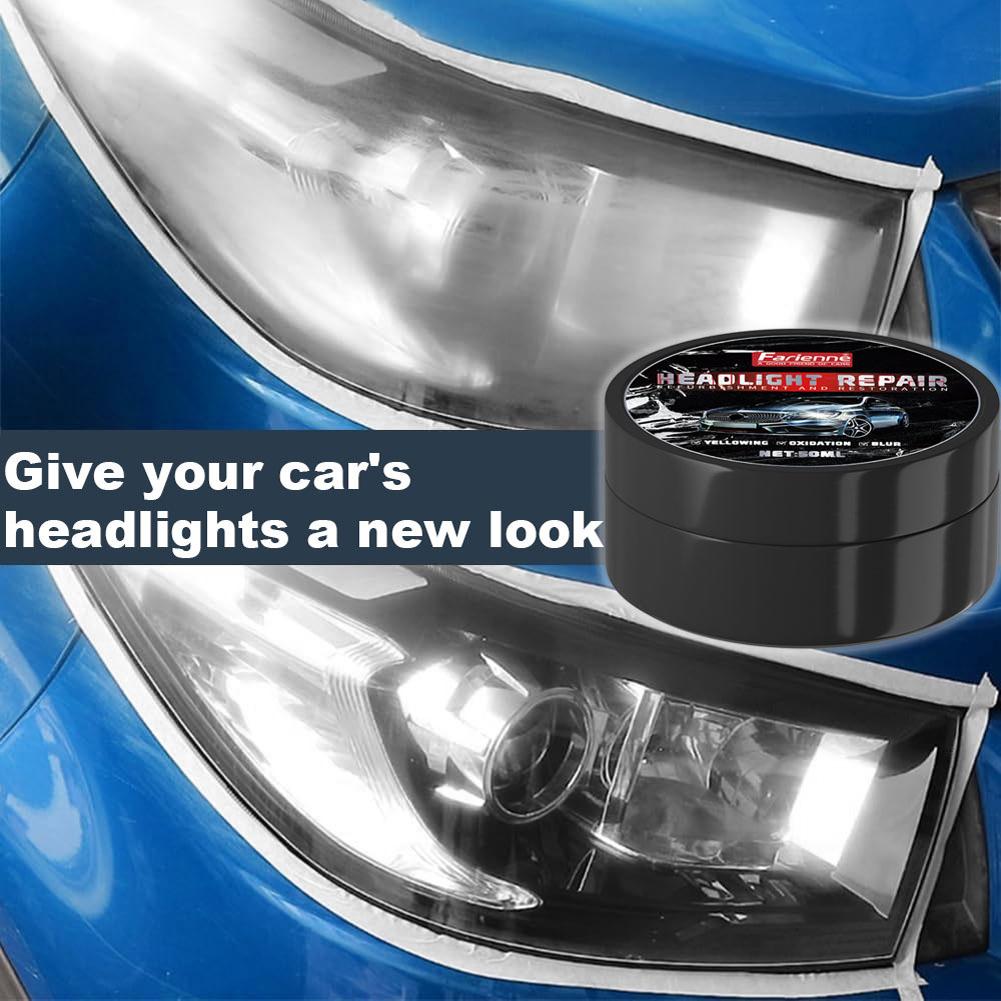 50 г Наборы для полировки автомобильных фар, средство для удаления царапин на фарах, чистящая паста с губкой