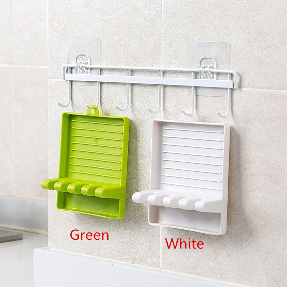 Stove Organizer Cap Shelf Spoon Rest Wall-mounted Pot Lid Holder Pots Cover Rack Spoon Holder
