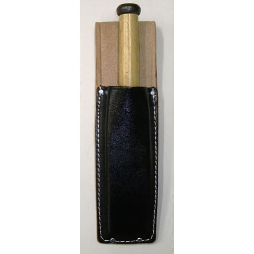 Kozuchi Black Split Leather Chisel Case, 1.5 Inches Thick, SC-03