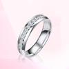 Titanium Steel Starry Sky Diamond Ring - European & American Style
