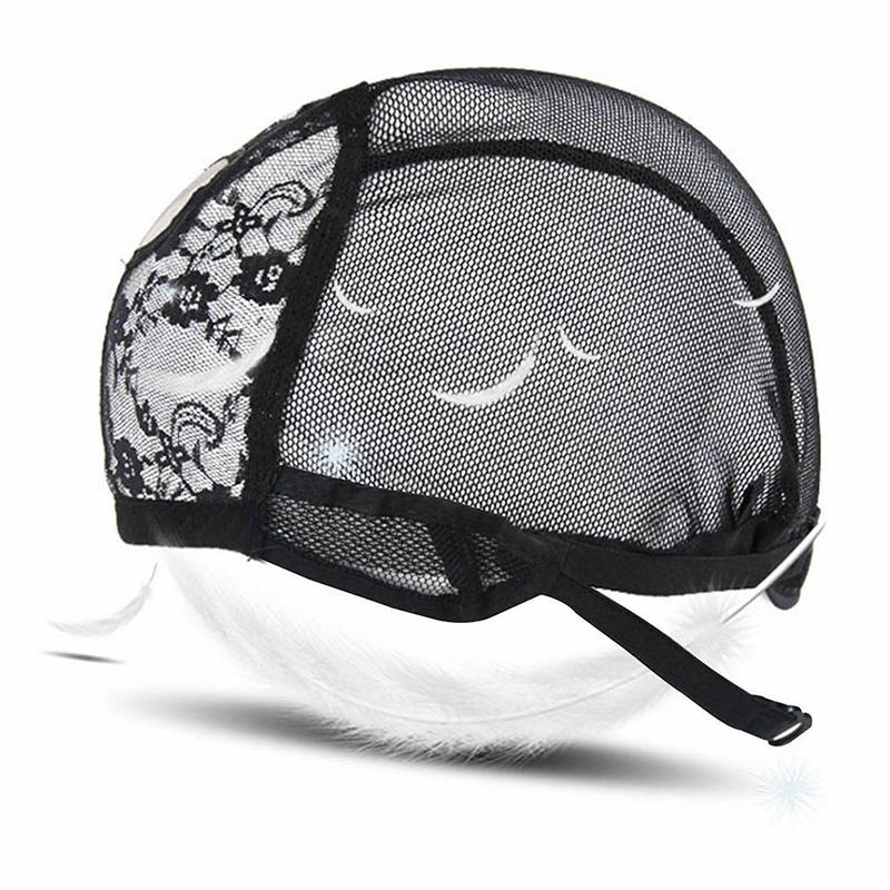 Кружевная сетка, полная шапочка для парика, сетка для волос, плетение шапочек для изготовления париков, регулируемые ремни