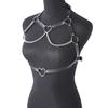 Pu Leather Fashion Chain Harness Belt Chest Harness Corset Bondage Lingerie Punk Gothic Lingerie Fetish Women Clothing