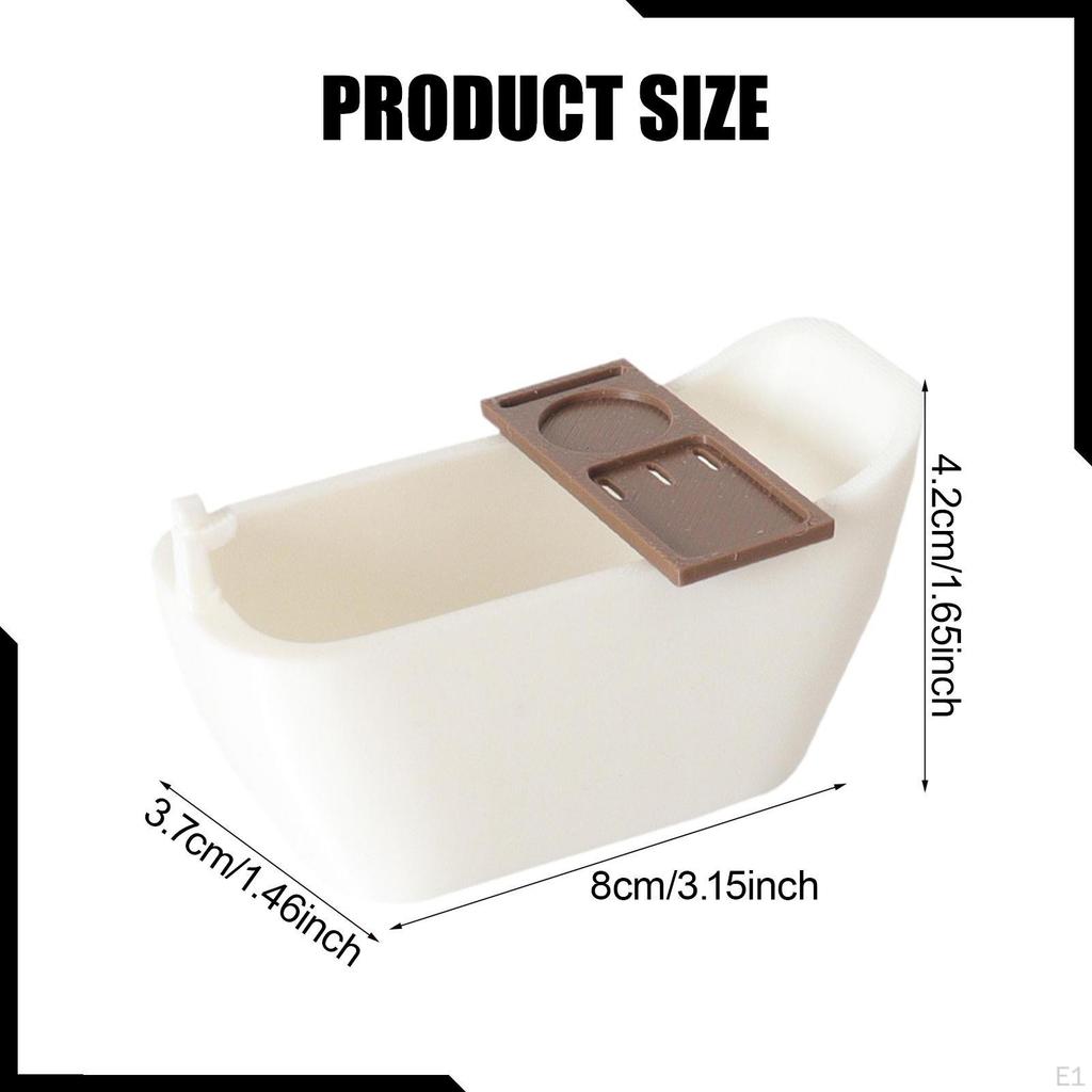 Кукольная ванна, Миниатюрная ванна, Имитация, Микроландшафт, Декорации, Принадлежности с подносом, Мебель