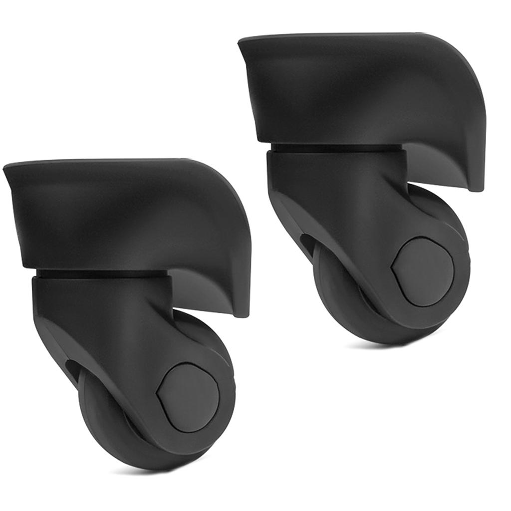 2 шт. сменные роликовые колеса для тележки, сверхпрочные роликовые колеса для багажной коробки, чемодана, поворотные на 360 градусов, бесшумные колеса