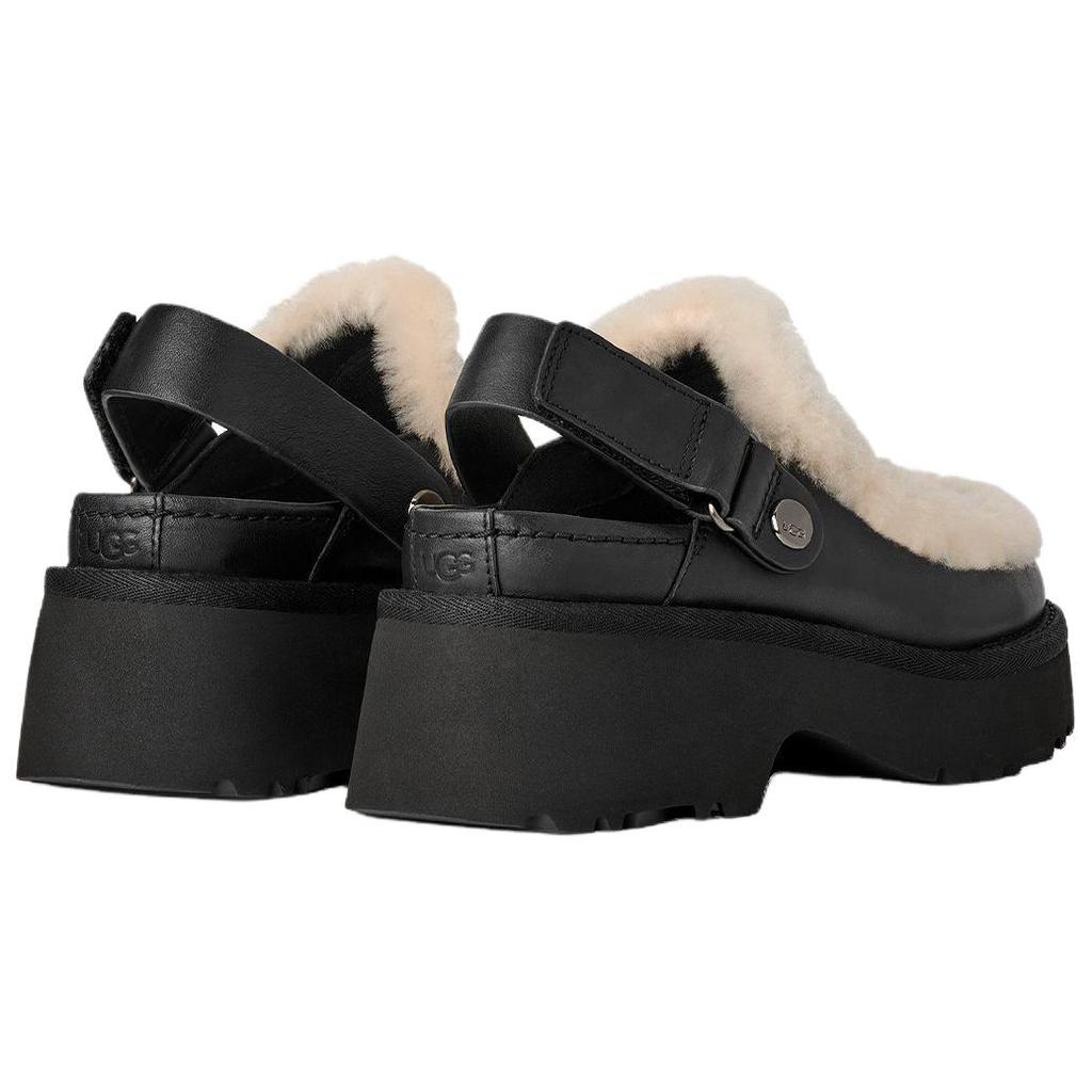 UGG Esmee Кожа Мода Удобные Повседневные Балетки 5,1 см Женские балетки Черные 1171507-BLK