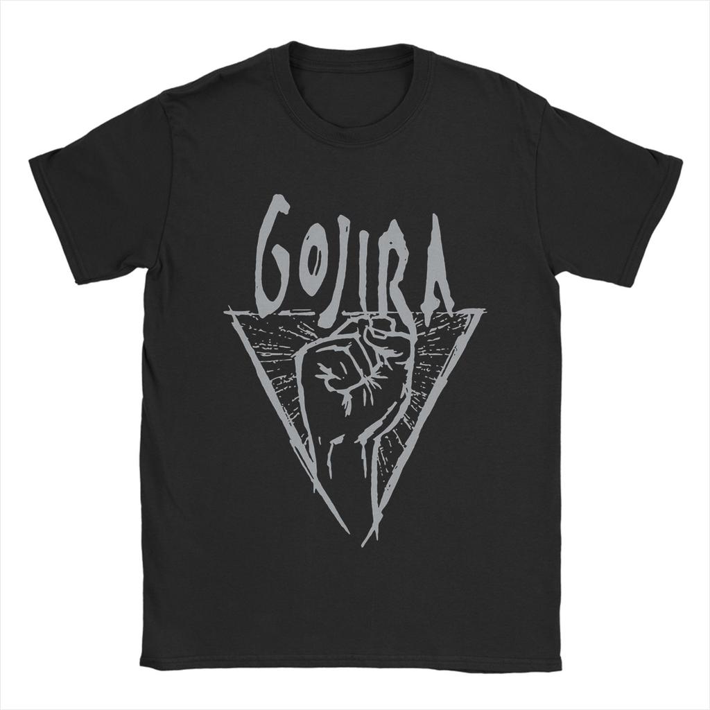 Men Gojiras Rock Metal Band T Shirt 100% Cotton Tops Novelty Short Sleeve O Neck Tees Gift Idea T-Shirts