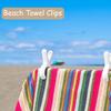 3/6/12Pcs Beach Towel Clips Plastic Clothespin Heavy Duty Laundry Clips to Keep Your Towel Clothes Blankets from Blowing Away
