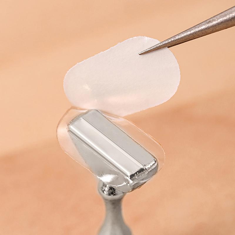 100 шт., двухсторонняя клейкая лента для ногтей, клейкие прозрачные наклейки, стенд для демонстрации дизайна ногтей, салонная практика