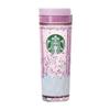 Starbucks STARBUCKS Water Tumbler, Shima-enaga (Long-tailed Tit), 473ml, 2024, Gift, Water Bottle, Tumbler, Pink