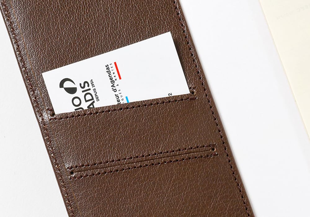 Обложка для блокнота из натуральной кожи QUOVADIS 10 x 15 см, черная QUOVADIS qv10x1529bk (воловья кожа) "Кожа буйвола"