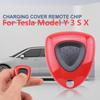 Для Tesla Model 3 Y Пульт дистанционного управления дверью автомобиля Зарядка нового зарядного устройства энергии Кнопка для открытия крышки двери Чип Аксессуары