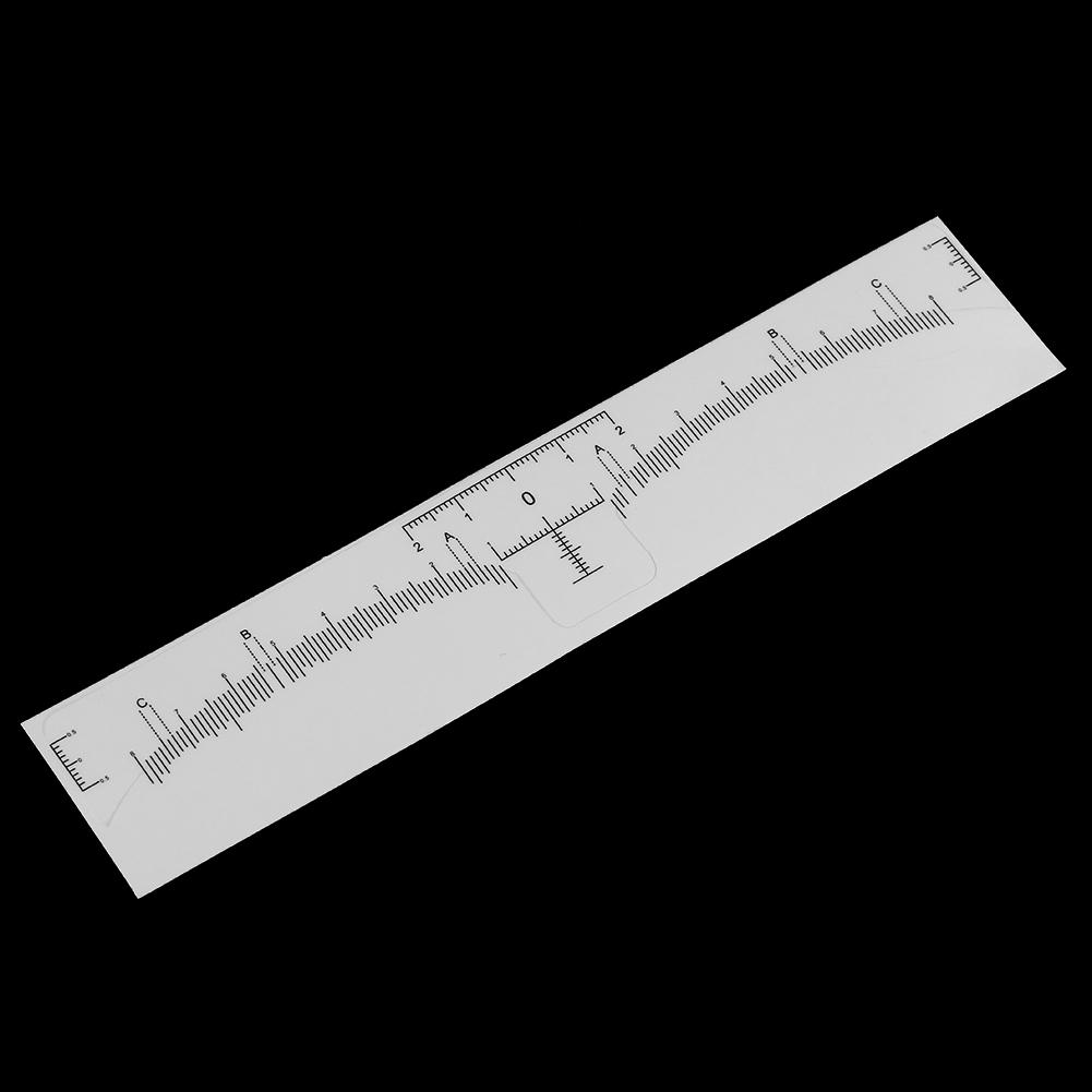 10pcs Disposable Permanent Eyebrow Measure Ruler Sticker Tattoo Shaper Stencil Makeup Tool