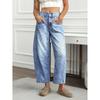 Womens Loose Straight Leg Jeans Wide High Waist Washed Casual Long Pants 2025