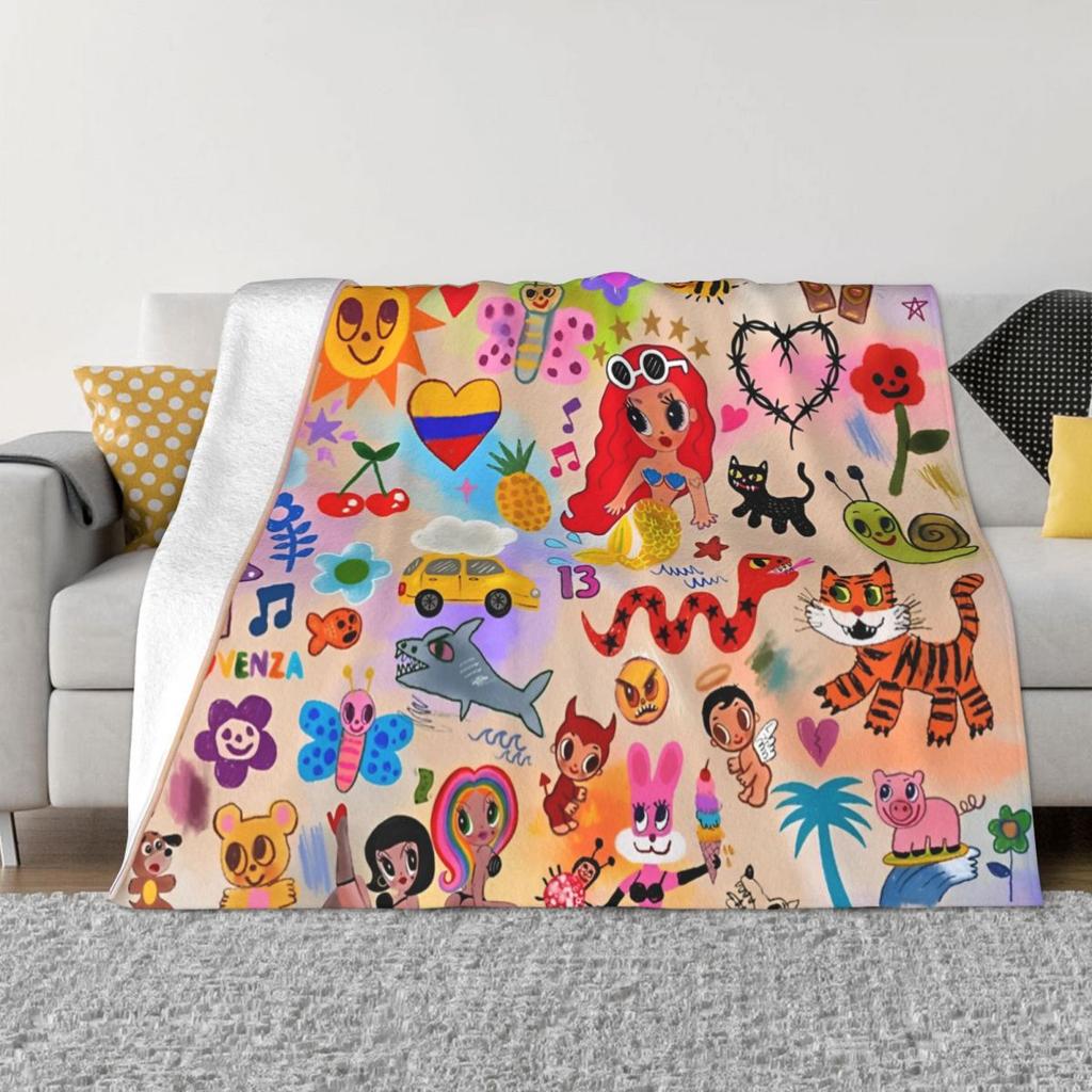 Manana Sera Bonito Karol G Одеяла Флис Текстильный Декор Портативные Супер Мягкие Пледы для Домашнего Дивана Покрывало