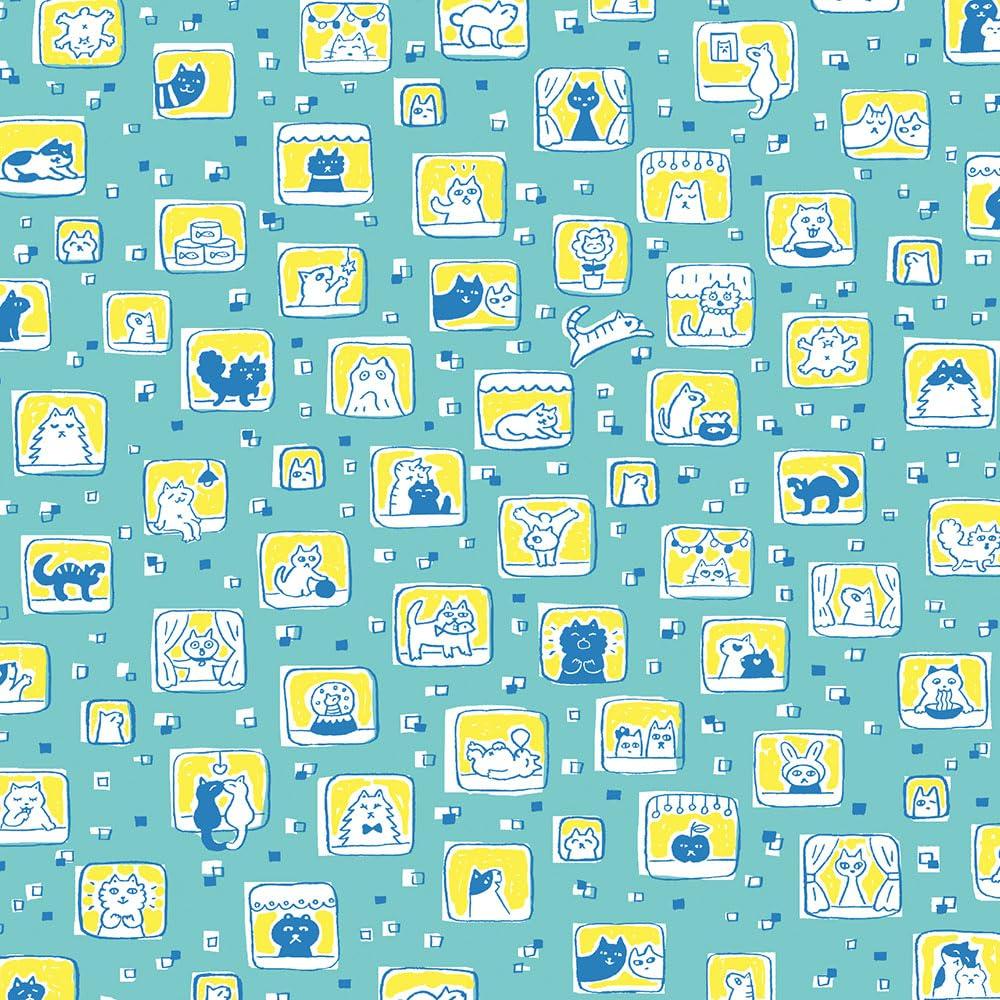 Toyo Origami Цветная бумага Чиёгами 15см 8 40 5187 Бумага с котами, квадратная, узоры, листы,