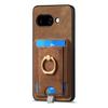 For Google Pixel 9a Magnetic Case PU Leather Back Cover with Detachable Card Holder