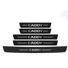 Carbon Fiber Car Threshold Sticker Door Pedal Strips for Volkswagen VW Caddy Rear Trunk Sill Bumper Anti Scratch Guard Decals zs9