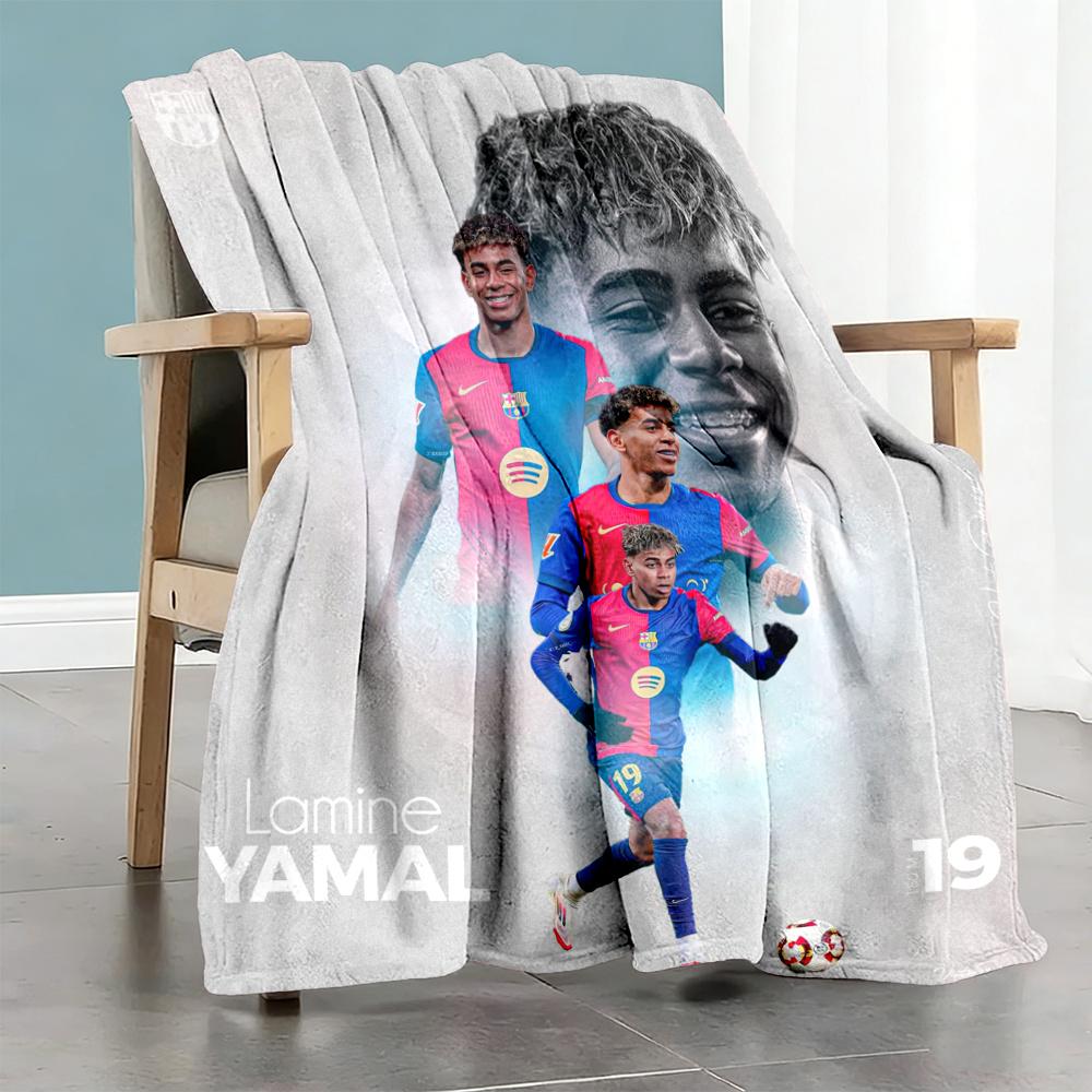 Lamin Yamal Blanket Soft Cozy Perfect For Bedding Bed Picnics Four Seasons Universal Digital Print Gift For Travel Home Birthdays