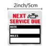 Самоклеящиеся наклейки на окна с напоминанием о замене масла/техническом обслуживании автомобиля - 100 листов/рулон
