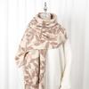 2024 Autumn/Winter New Printed Cashmere Like Long Scarf Shawl Women'S Warm Scarf Shawl Thickened With Velvet