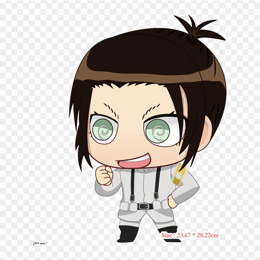 Cartoon Armin Arlert Jean Kirschtein Clipart Patches For Clothes Large Anime Patches Heat Transfer Vinyl Sticker Iron On Transfers For Clothes